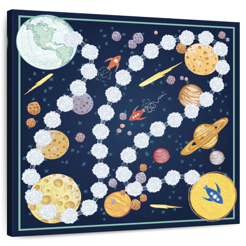 Outer Space Game Board, 10" H x 10" W