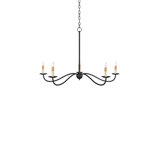 Saxon 5 - Light Wrought Iron Chandelier