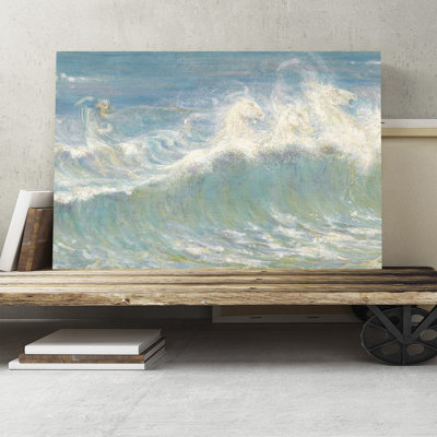 Neptunes Horses by Walter Crane - Wrapped Canvas