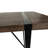 55" Industrial Rustic Dining Table, Tabletop, Black Metal Frame, Seats 4-6, Stain-, For Kitchen & Living Room Table Tabletop, Legs, Fits-159883242