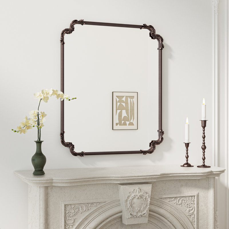 Miroir d'appoint Genan, Bronze Antique, 36 po x 30 po