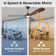 60" 3 - Blade Propeller Ceiling Fan With LED Lights And Remote Control