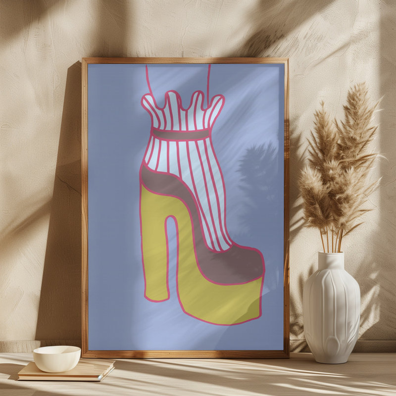 Heel 01, 76.2cm H x 50.8cm W