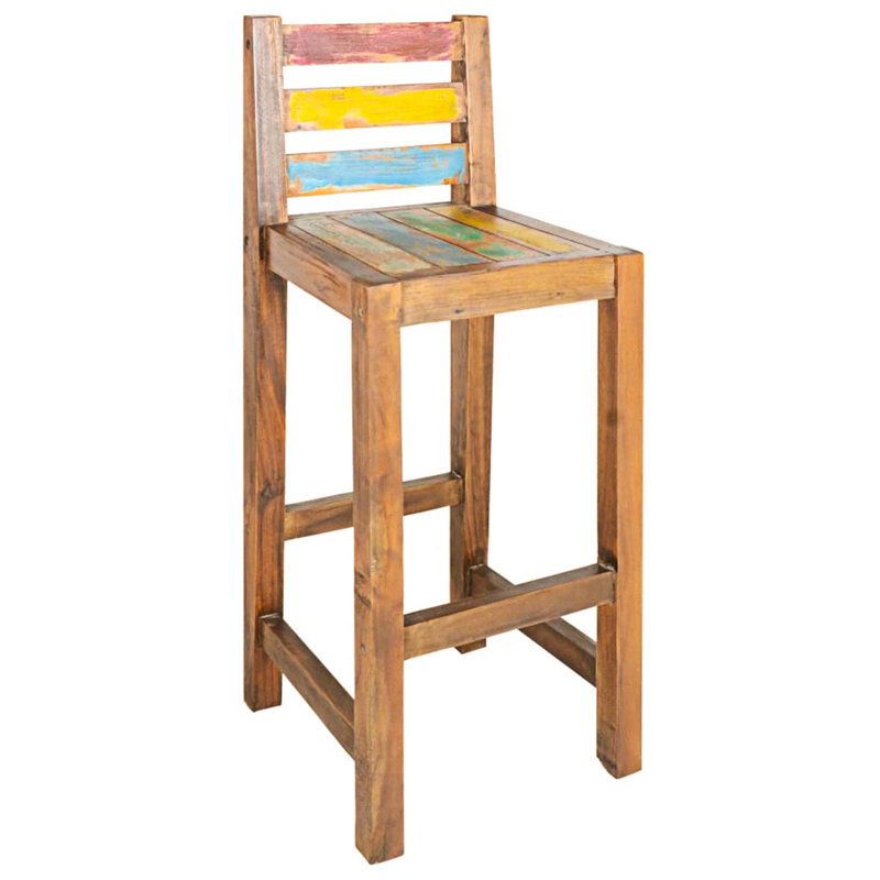 Lillith Solid Wood Bar Stool with Solid Wood Frame
