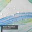 Rideau de douche abstrait avec 12 crochets-129040470