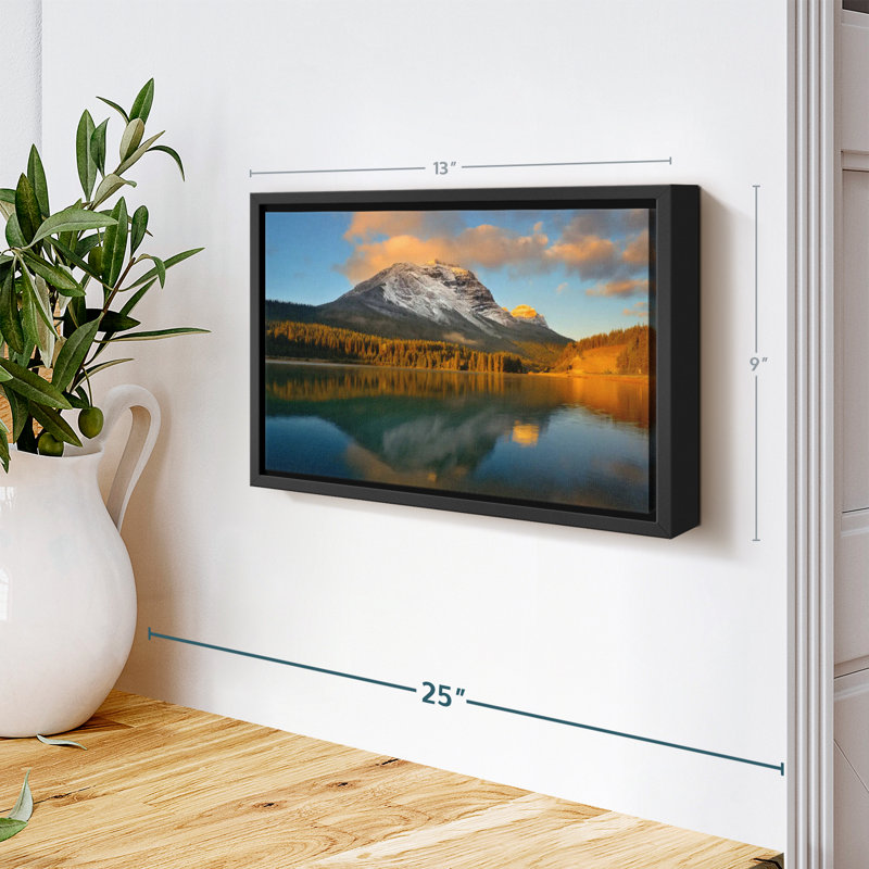 «Banff Mountain Sunset», reproduction sur toile, H 9 po x l 13 po