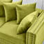 Siège moderne en velours à 2 places avec accoudoirs carrés et clous argentés, sièges à ressorts ensachés confortables, housses de coussin amovibles revêtues d'un design contemporain, décoration à clous pour accoudoirs, bois massif-1561041210