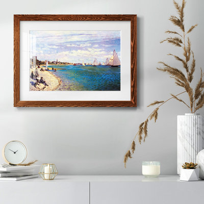 La plage à Sainte Adresse par Monet