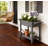 Elevated Garden Bed,Wood Raised Planter Box,With Lockable Wheels,Side Tables,Bottom Shelf,Drain Holes-123350833