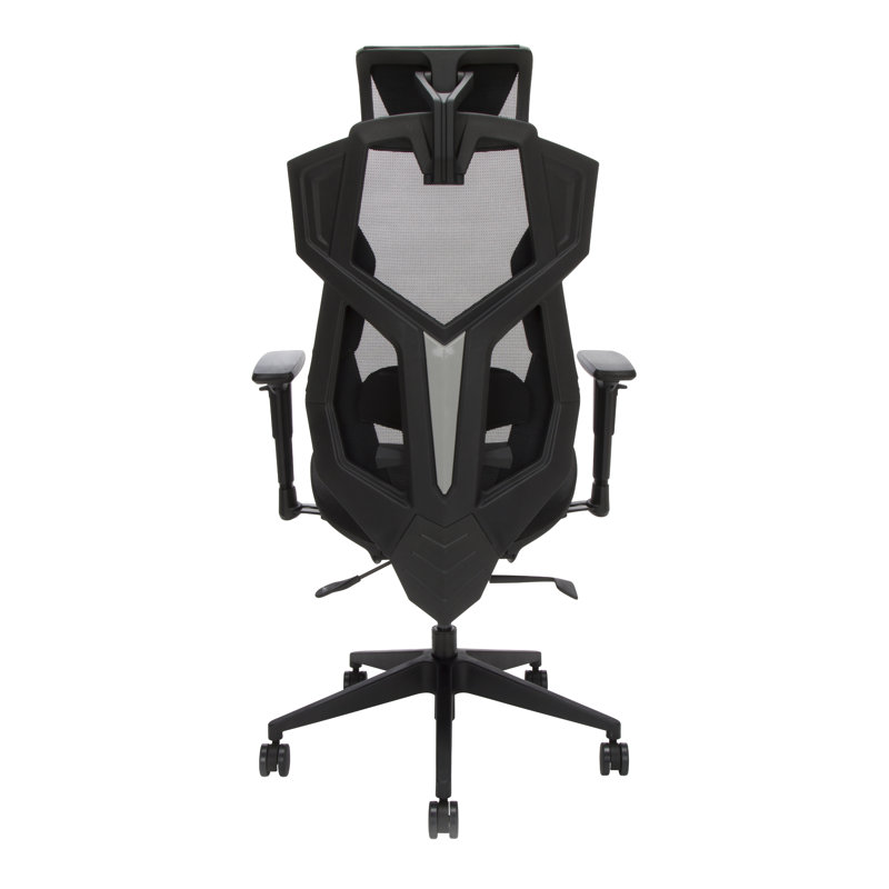 RESPAWN FLEXX Mesh Gaming Chair With Lumbar Support, Ergonomic Gaming Chair with Recline/Tilt Tension Controls, Adjustable Arms, 300lb Max Weight With Wheels for Computer/Desk/Office