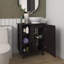 Meuble-lavabo de salle de bain avec 1 porte et 8 tablettes de rangement-60639128