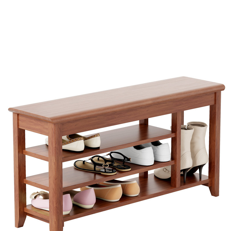 Banc à langer réglable, banc de rangement, rangement dissimulé. Avec une capacité de charge allant jusqu'à 550 livres, convient aux chambres à coucher et aux couloirs. 100% bois massif.