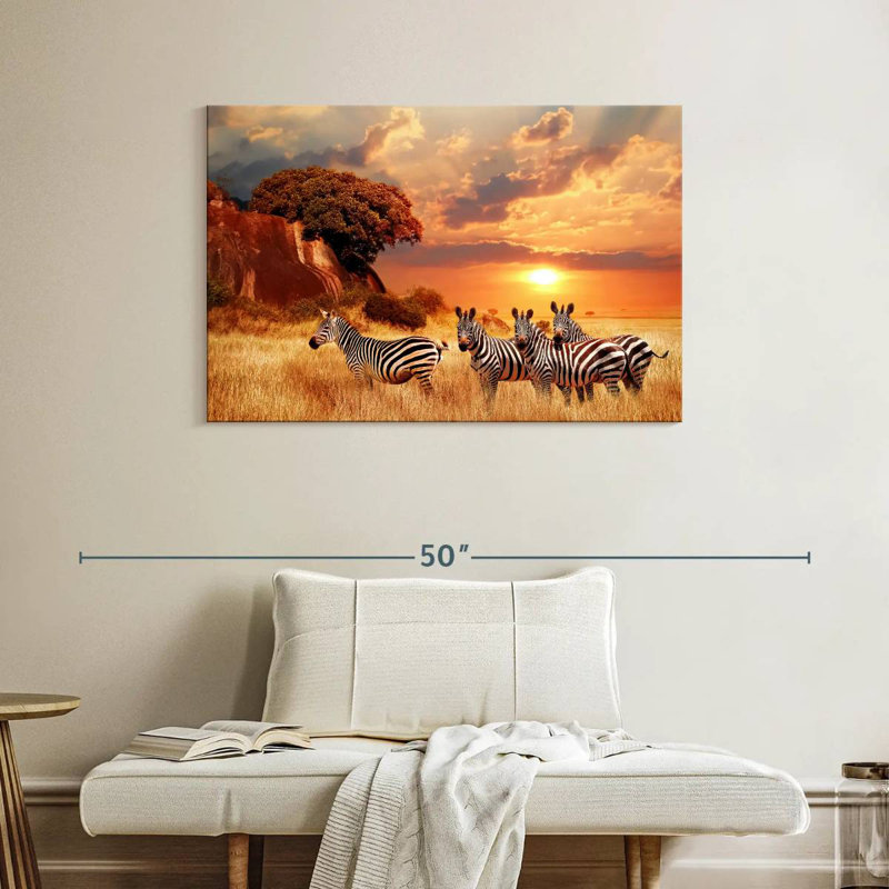 Zèbres Brampt Savanna, H 26 po x l 39 po