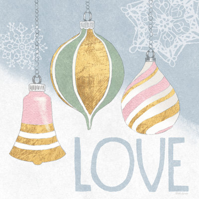Pastel Christmas III - Wrapped Canvas Print