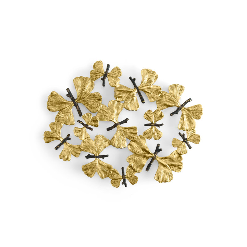 Butterfly Ginkgo Metal Trivet