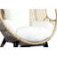Fauteuil à œufs avec coussin en rotin PE