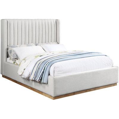Chamblis Upholstered Wingback Bed