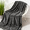 Jeté en chenille douce avec franges élégantes pour canapé, canapé et lit, décoration à la fois légère et chaleureuse