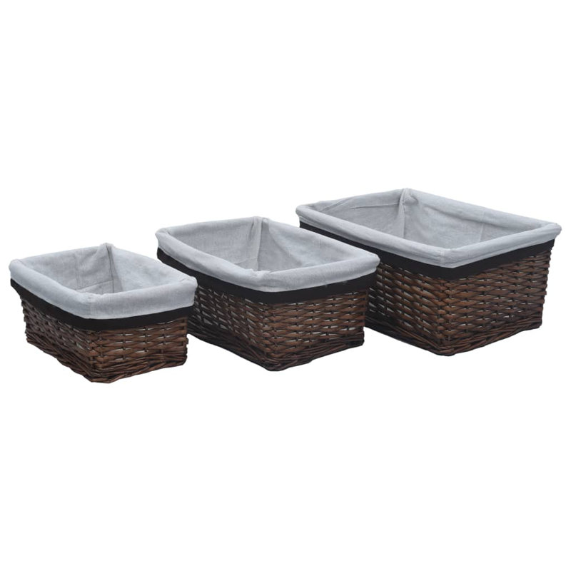 Rebrilliant Wicker Decorative Basket, Brown