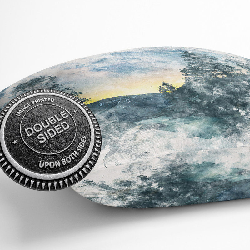 Mountain Stream Cushion with Filling, 40cm H x 40cm W x 15cm D
