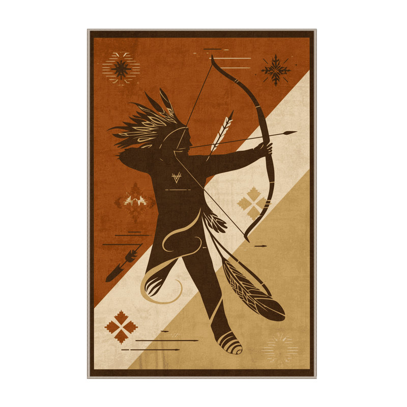 Soft Plush Dunklin Cherokee Archer Rustic Area Rug in Beige – Beige Binding, 4x6