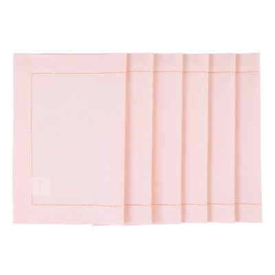 Cotton Linen Hemstitch - 100% Pure Placemats