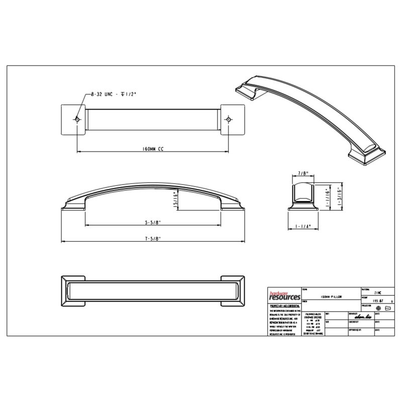 Annadale Bar Pull, 6 5/16", Brushed Oil Rubbed Bronze