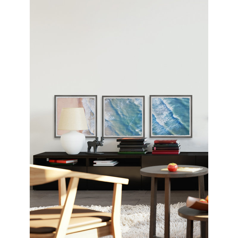 Happiness Comes In Waves par - Photographie de 3 pièces, H 18 po x l 18 po