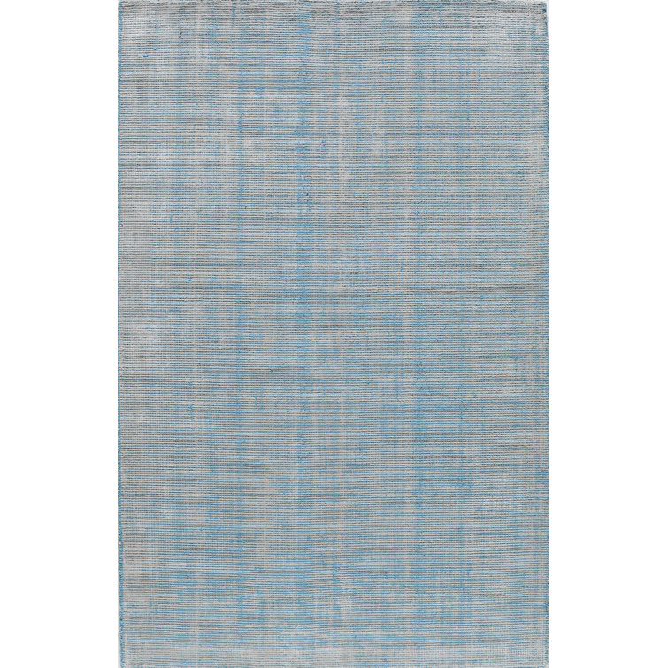 Handmade Tufted Blue Rug