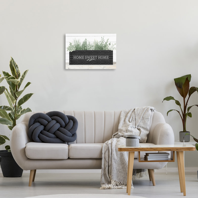 Art mural sur toile Sweet Home Garden Box par Janice Gaynor, H 16 po x l 24 po
