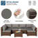 Bhairavi 6 - Person Modular Patio Conversation Sets with Cushions
