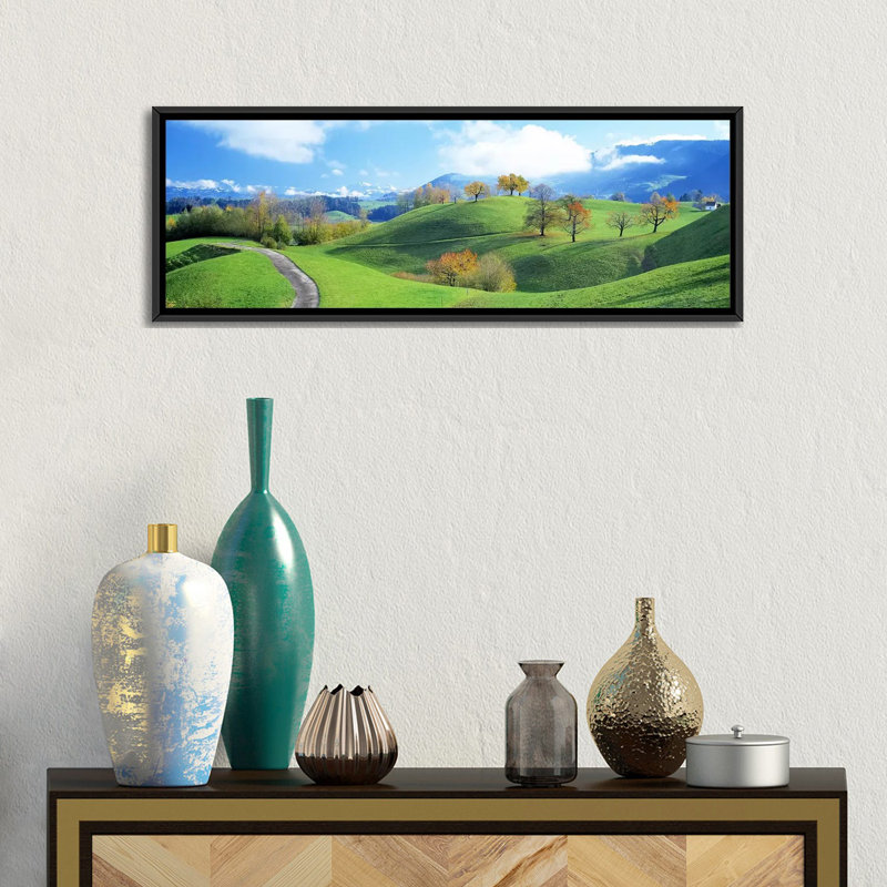 « roulement landscape landscape, zug, switzerland », reproduction de photo sur toile, H 24 po x l 72 po x P 1,5 po