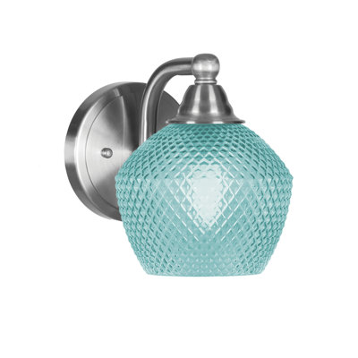 Applique murale en aluminium turquoise brossé 6 "Allexus