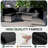 14-pcs 4" Thick Patio Cushion Covers – Water-resistant Replacements For 6-seat Sectional Sofa-539872525