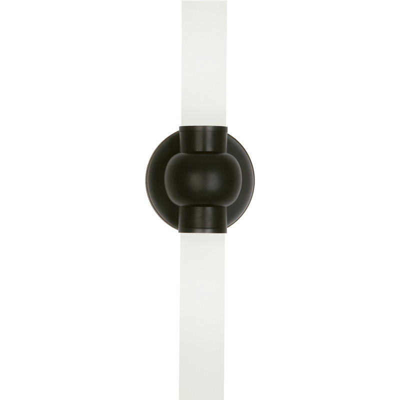 Daphne Glass LED Flush Mounted Sconce, Deep Patina Bronze