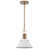 Blanc mat / laiton bruni