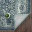 Tapis bleu à motif floral Manasi-59388692