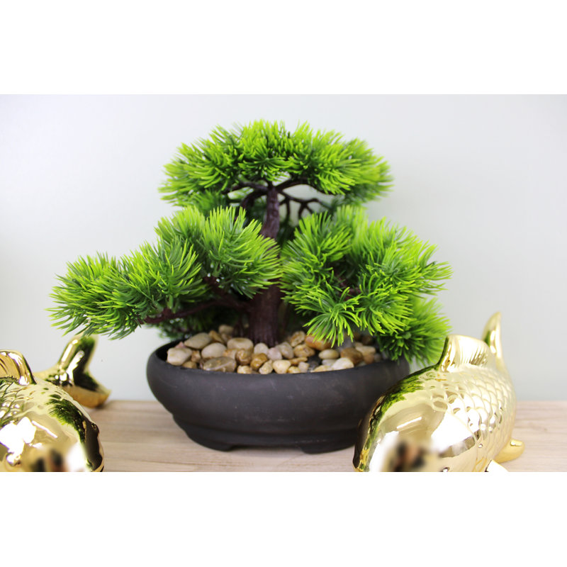 17cm Faux Bonsai Plant in Ceramic Planter