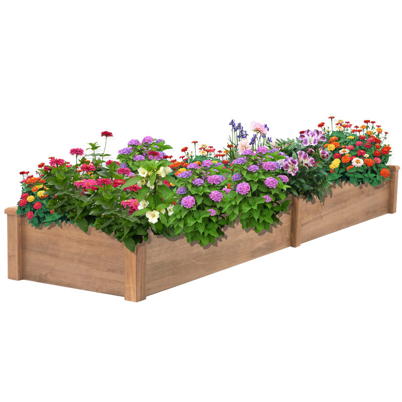 Lit de jardin surélevé en bois Behn 8X2Ft