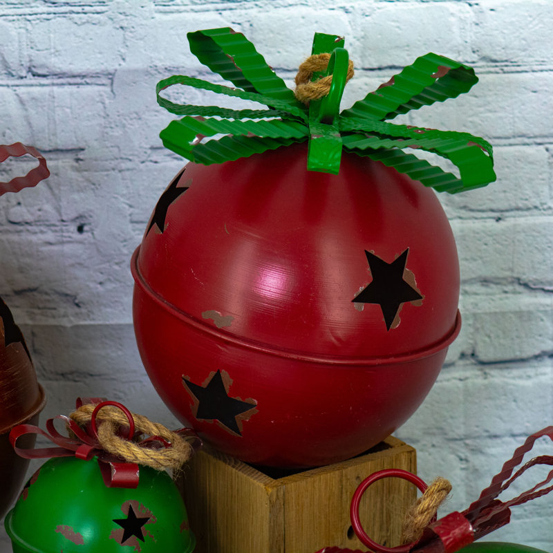 9 grandes clochettes de Noël colorées assorties 9 pièces