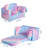 Compression Modular Kids Sofa, Comfy 2-In-1 Flip Open Couch Sleeper For Kids Pink Small Sofa