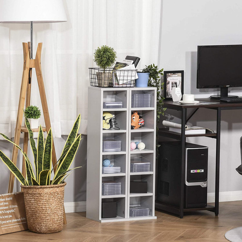 Ardavazt 88.5cm H Media Shelves, Grey