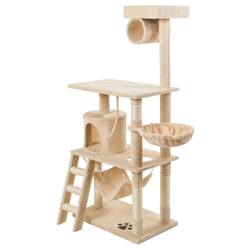 Gideon 146cm H Cat Tree, Beige