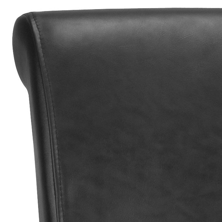 Comptoir et tabouret de bar Bowie, Noir, Tabouret de comptoir (assise de 24 po de hauteur)