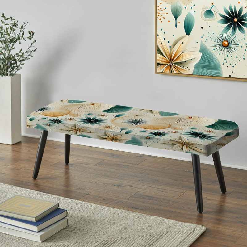 Coastal Neutrals Boho Collage - Banc rembourré noir Coastal
