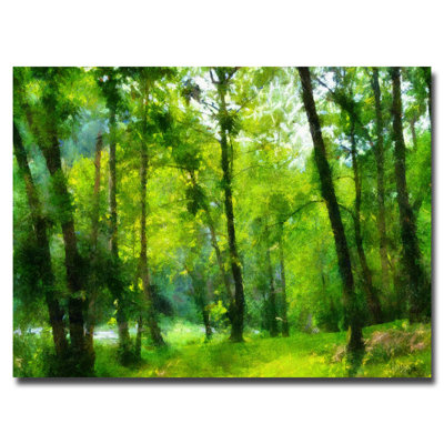 «Forest Walk in Spring» par Lois Bryan, reproduction d'art sur toile