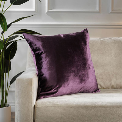Housse de coussin en velours brillant