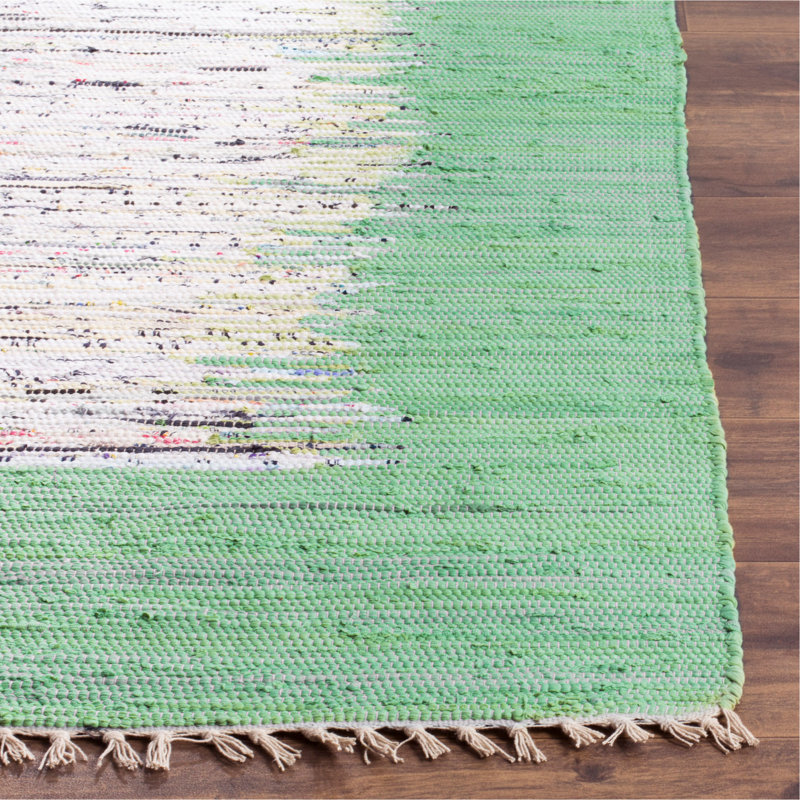 Parikh Hand Woven Cotton Abstract Rug, Square 4'