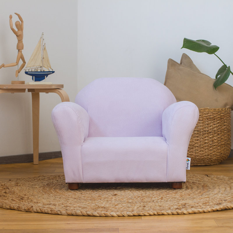 Weybridge Kids Club Chair Roundy Microsuede, Lavender