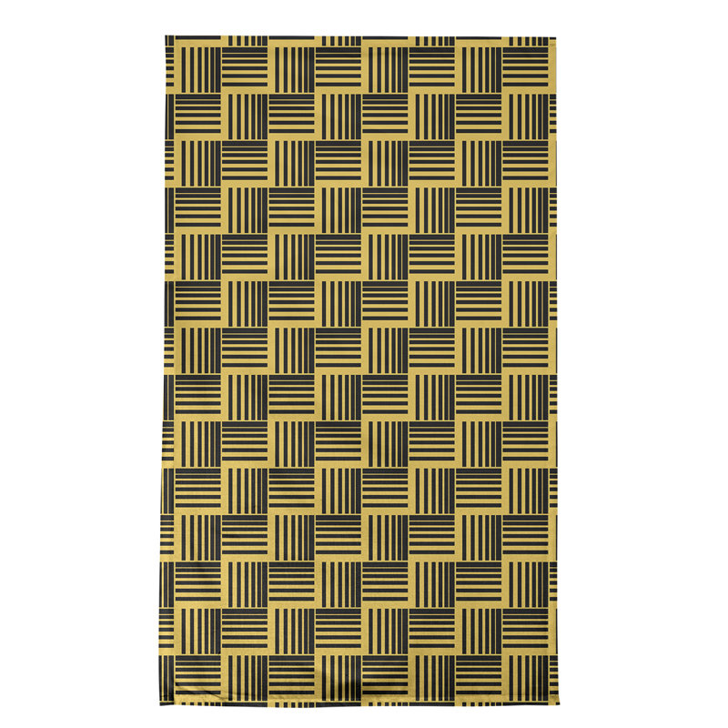 Jaya Tea Towel Kitchen Towel, Yellow/Black, Cotton Twill